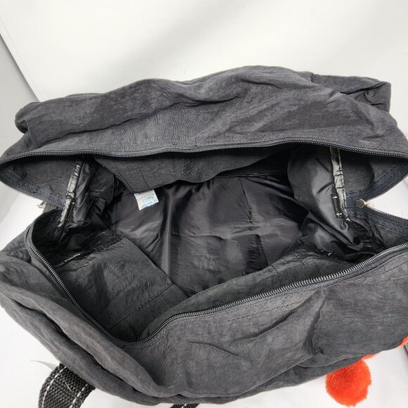 Disney Mickey Mouse Unlimited Vintage 90s Black Duffle Bag Plush Keychain New - Picture 10 of 12